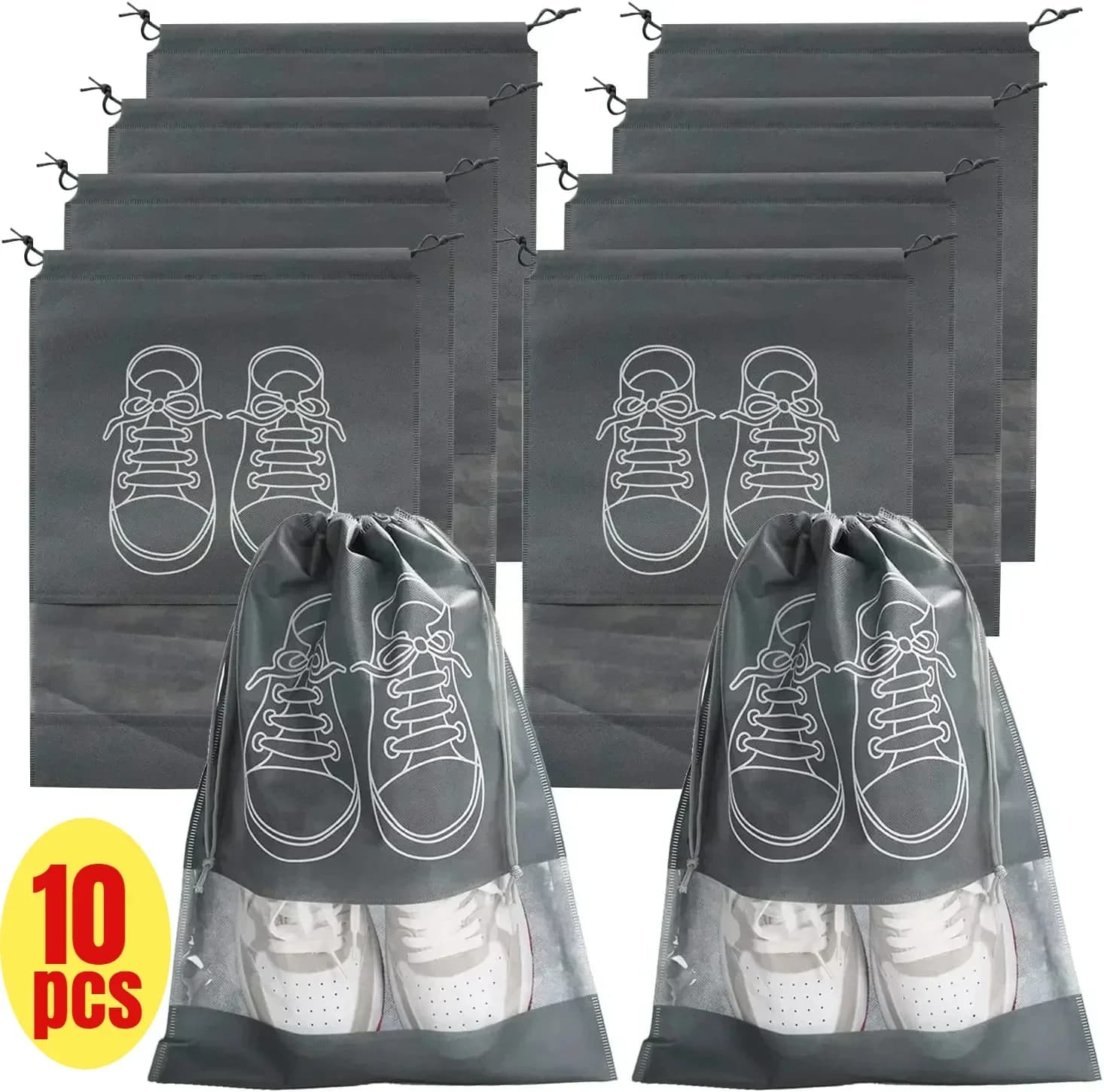 10/1PCS Scarpe Organizzatore di Stoccaggio Borse Non Tessuto Scarpe Sacchetti per la Polvere Borsa da Viaggio Portatile Scarpe di Stoccaggio Imballaggio Del Sacchetto organizzatori