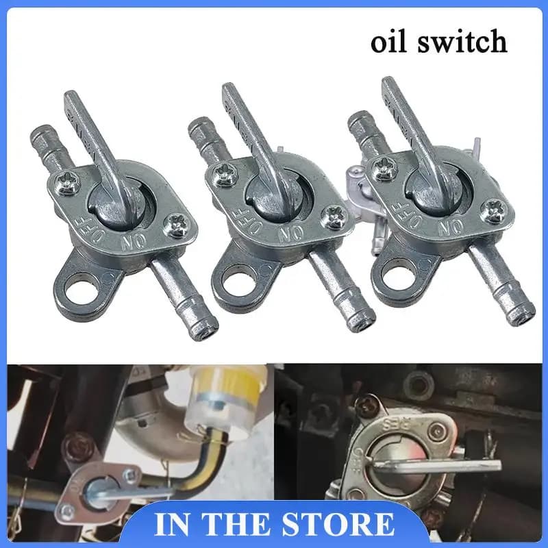 1/2/5/10PCS 6mm Motorcycle Scooter Fuel Tap Gas Petrol Valve Fuel Tank Switch Motorbike Mini Auto Key Ring On Off Accessories