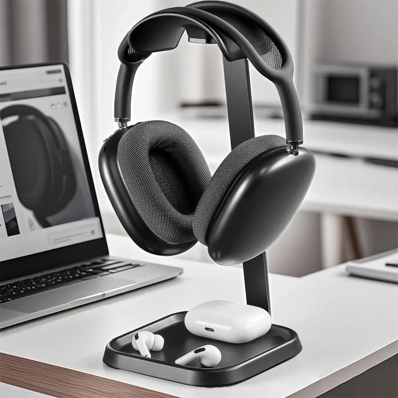 Supporto per auricolari bianco nero staccabile per computer Esports Gioco Cuffie da tavolo Espositore universale per tutte le cuffie