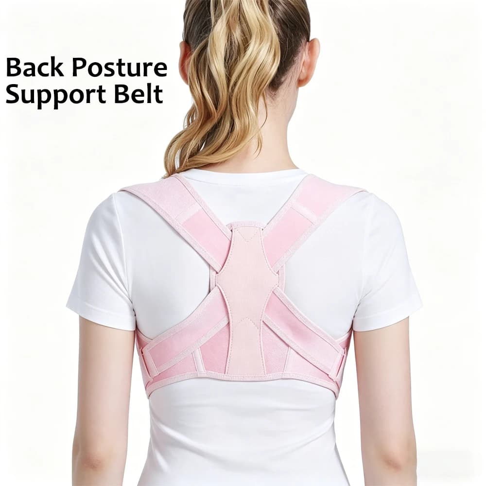 Posture Corrector for Women & Men, Adjustable Upper Back Brace, Clavicle Support Belt for Neck Shoulder Fatigue Relax Daily Wear