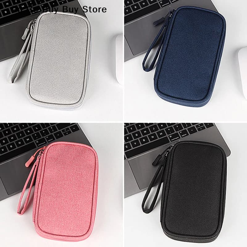 Custodia Elettronica Digitale USB Portatile con Cerniera per Cavi, Caricabatterie, Power Bank e Hard Disk - Borsa da Viaggio per Organizzazione