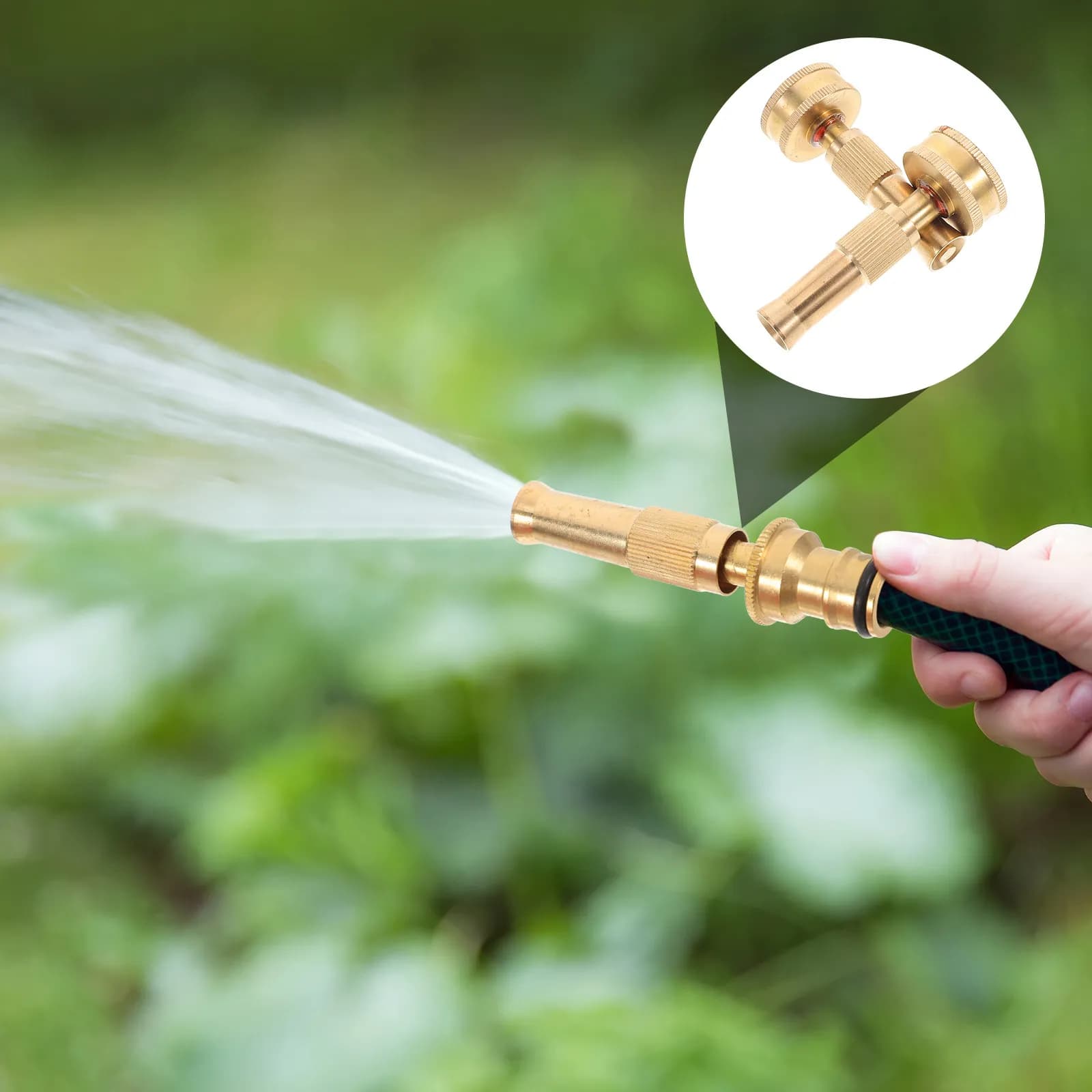 2 Pieces Garlic for Copper Garden Pipe, Water Pipe Grip Resistant for Irrigation, Nebulization and Cooling System, Auto Washing, Easy Installation