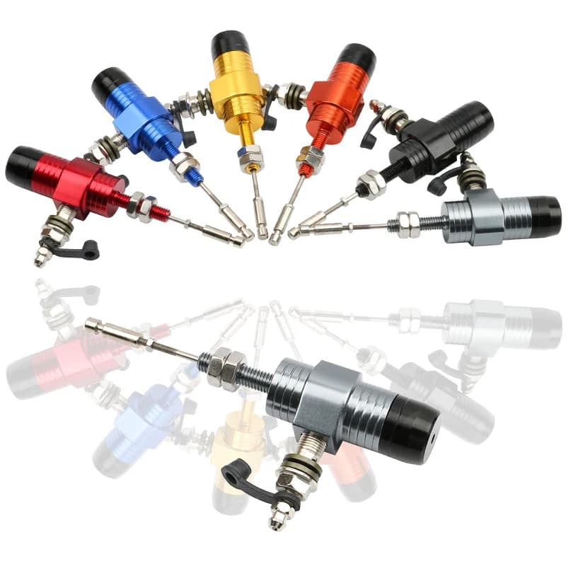 M10x1.25mm CNC Motorcycle Hydraulic Clutch Master Cylinder Rod Brake Pump 1.2M Oil Hose 50cc-300cc Street Bike 12.7mm Piston