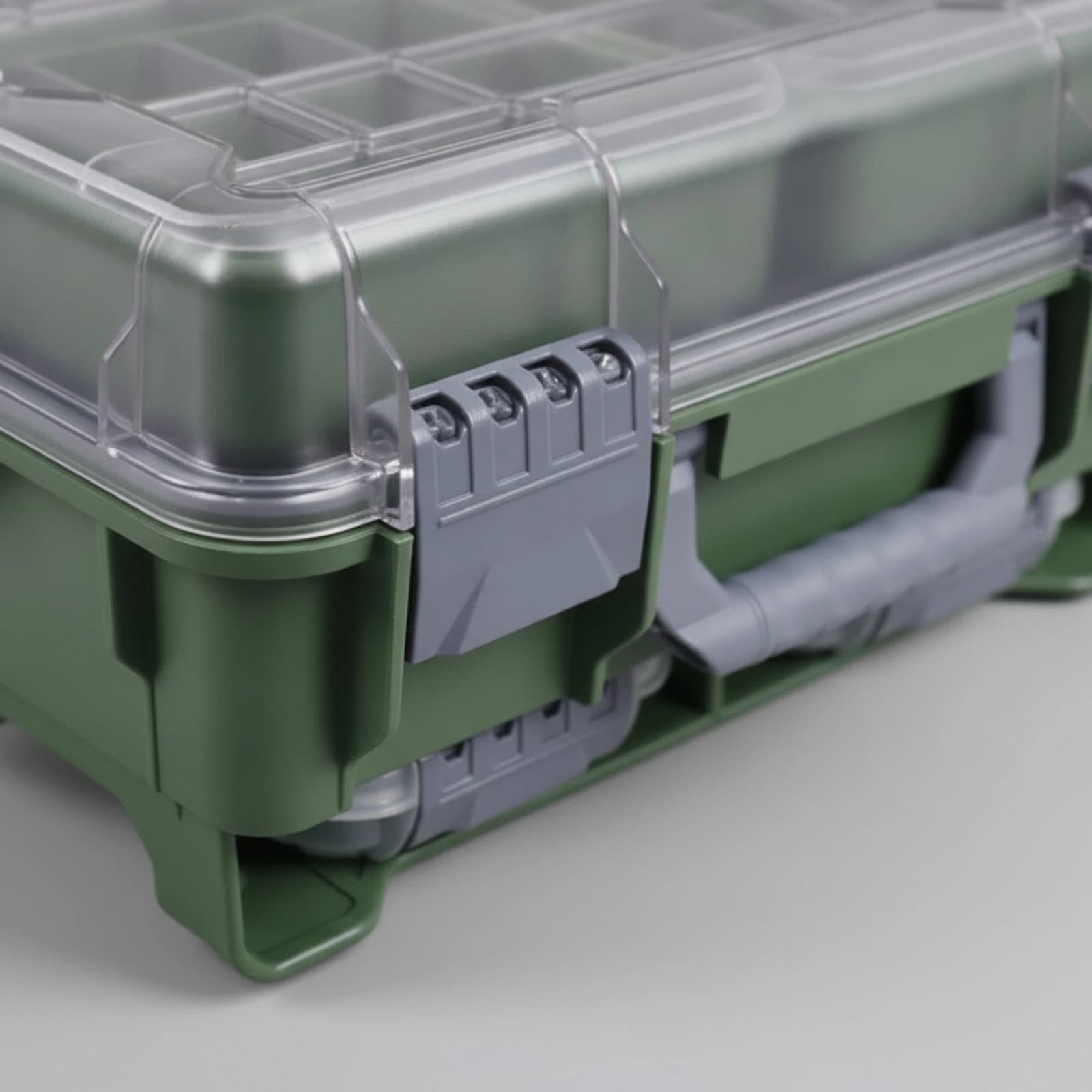Fishing Tackle Box with Dividers Compartmentalized Fishing Tackle Box Organizer Heavy-Duty Impact-Resistant for Fishermen
