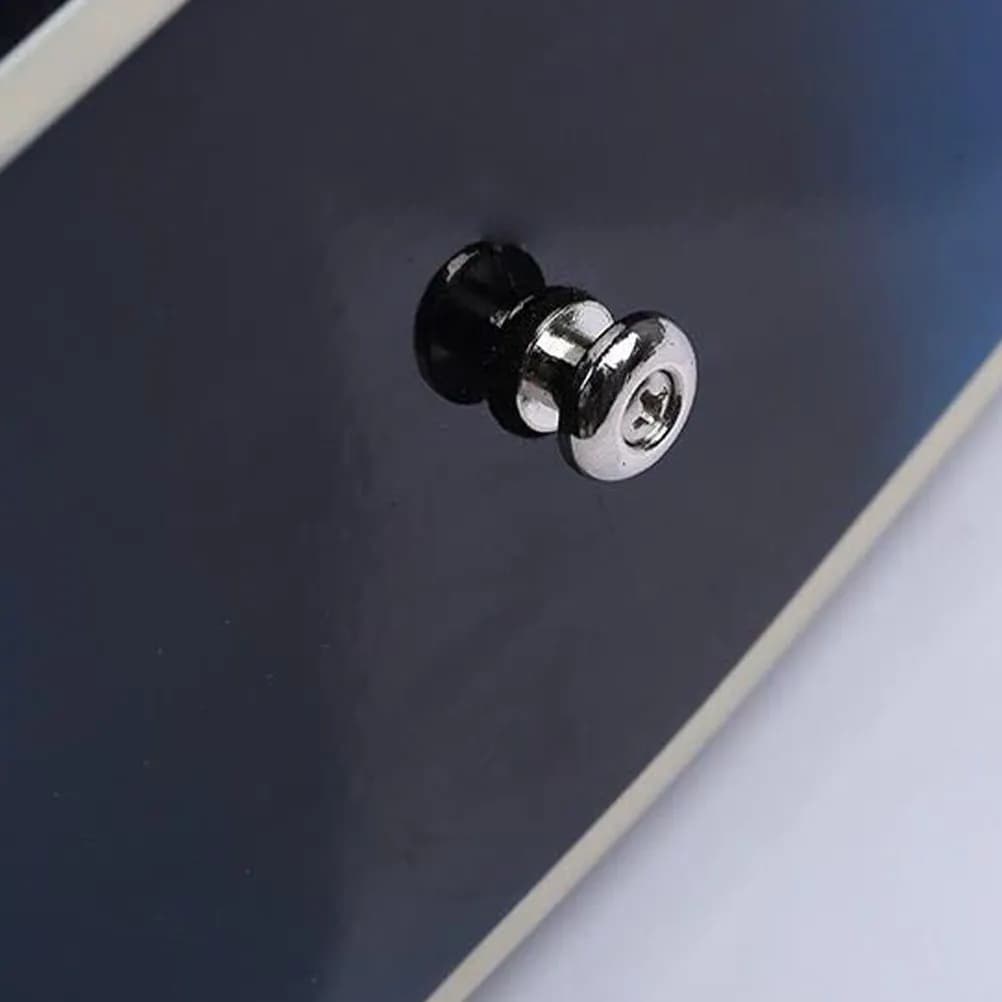 2 Pezzi Fermacorda in Metallo Resistente per Chitarra, Bottoni di Sicurezza Anti-Sgancio per Chitarra Elettrica, Acustica, Basso, Ukulele e Accessori