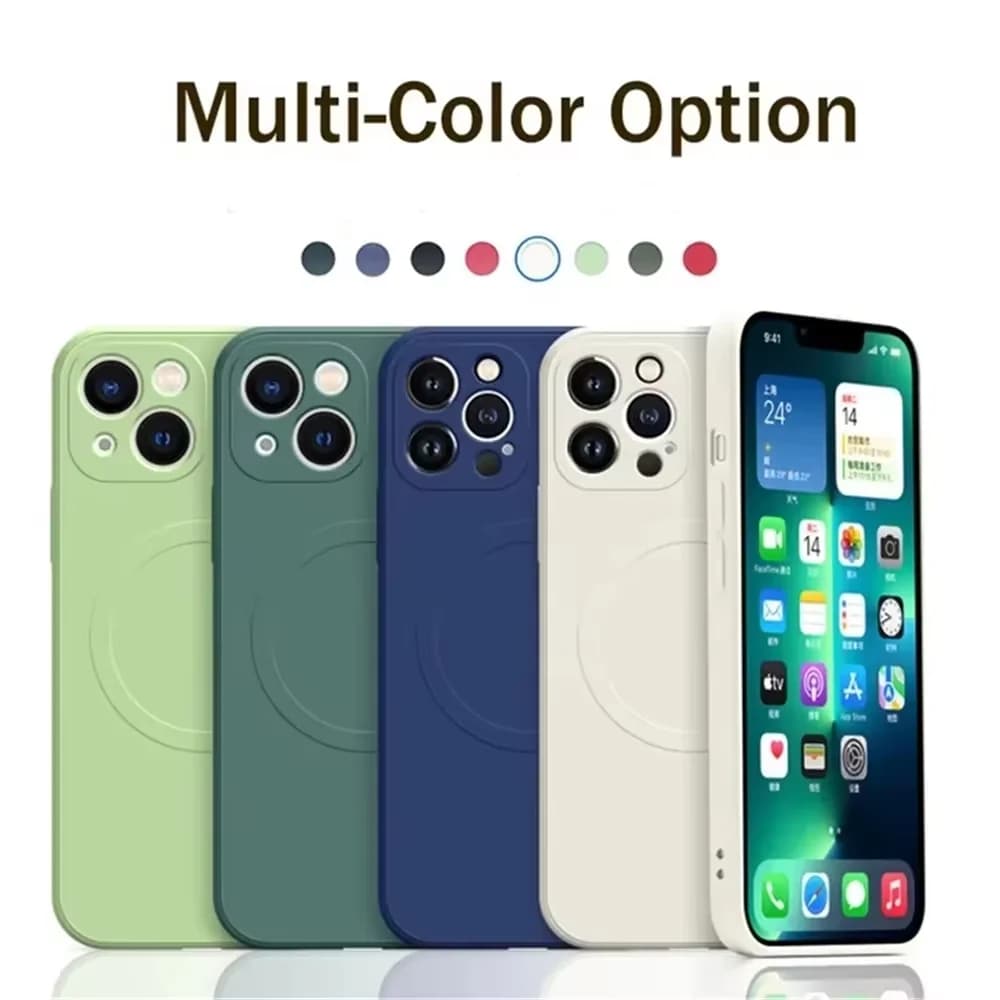 New Arrival For iPhone 18 Pro Max 18 Pro 17 16 Pro Max For Magsafe Magnetic Phone Case Wireless Charge Soft Silicone Strap Cover