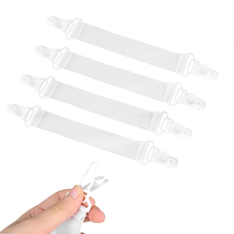 4 pz/set lenzuolo elastico coprimaterasso coperte pinze per divani Clip antiscivolo Kit di fissaggio accessori per tessuti per la casa