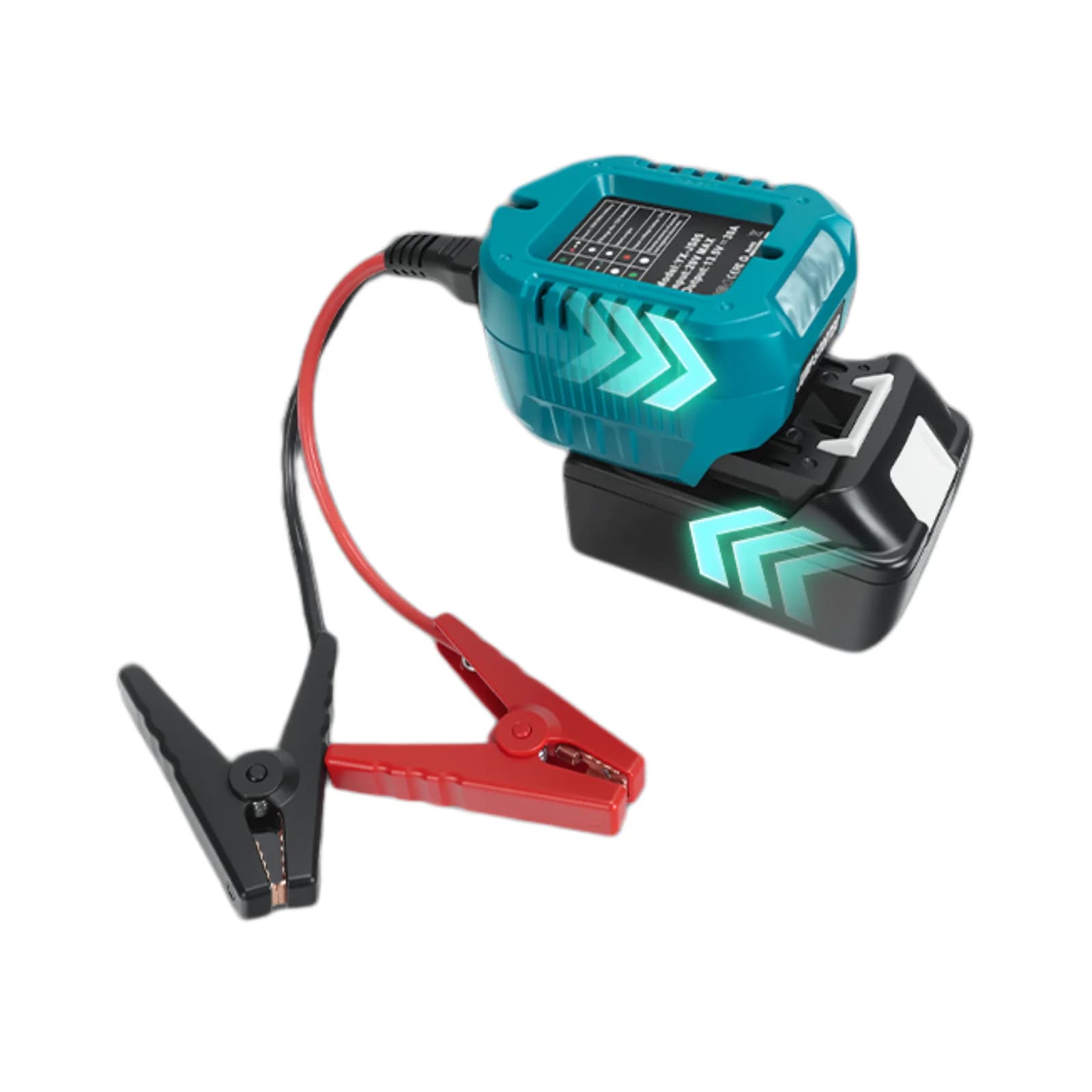 Avviatori di Emergenza per Auto e Moto, Cavi di Avviamento per Veicoli, Adattatore per Batteria Makita 18V