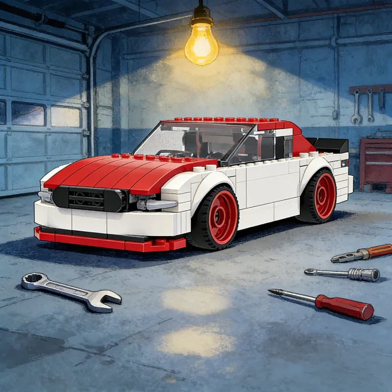 240 Pezzi MOC NASCAR Ryan Blaney City Champions, Blocchi da Costruzione, Giocattolo Architettonico, Regalo di Natale, Idea Fai-da-Te, Mattoncini Educativi