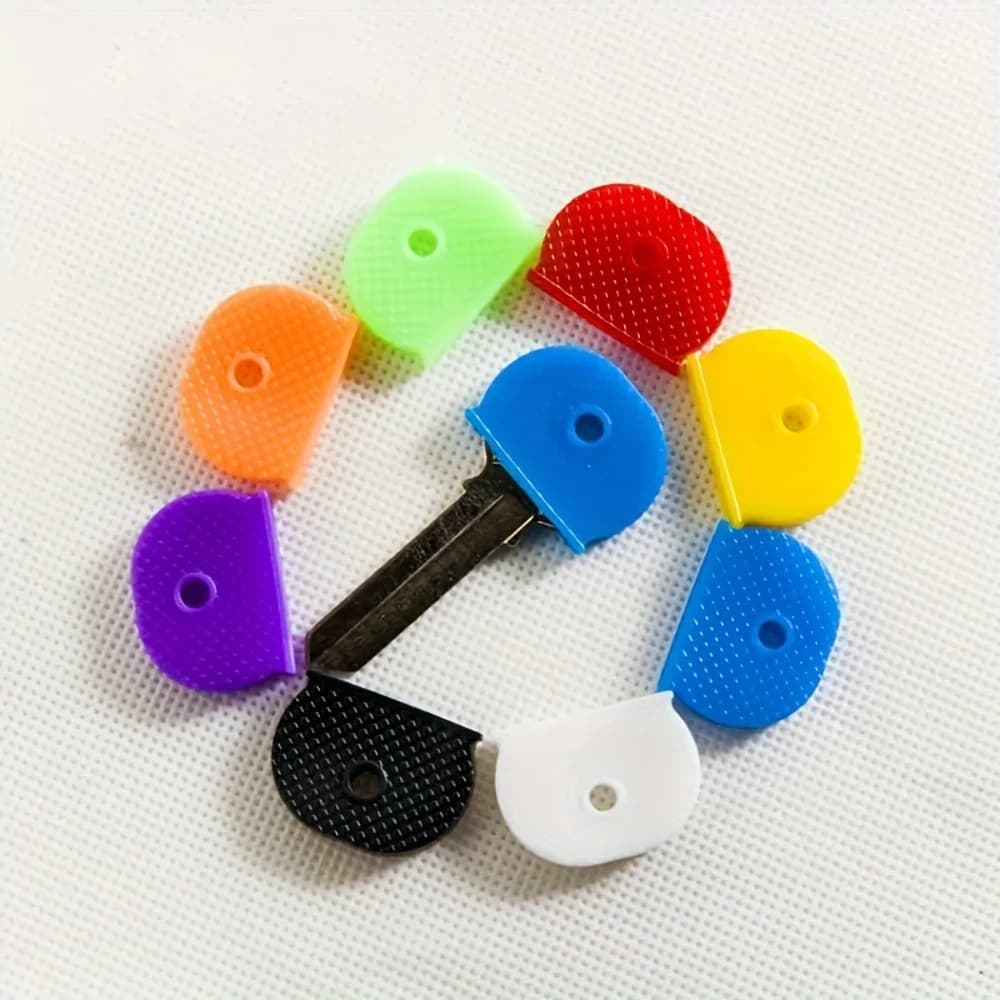 Copritasti multicolor da 20/10 pezzi | Portachiavi morbido, etichetta per portachiavi, organizer per chiavi, ideale per regali