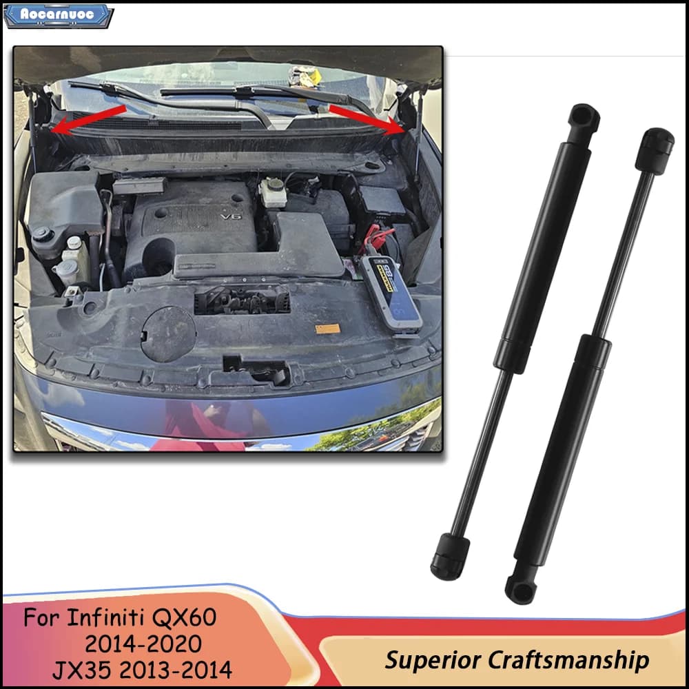 For Infiniti QX60 2014-2020 JX35 2013-2014 2Pcs Car Front Hood Lift Support Struts Gas Spring Damper