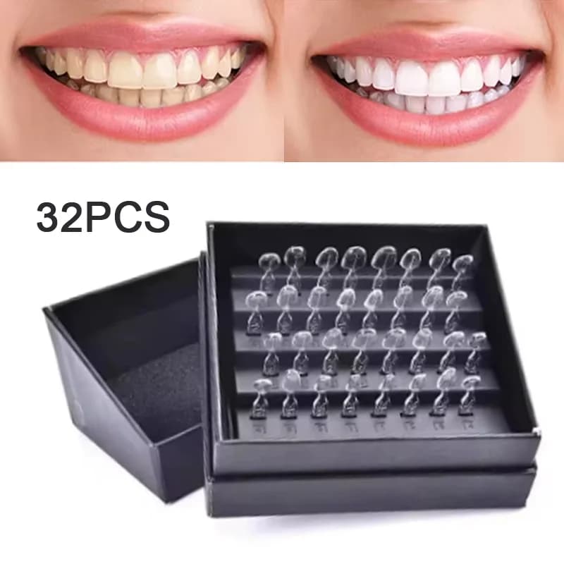 32 pcs/box Dental veneer mold kit composite resin veneers photopolymerizable mold front teeth whitening dentist tools