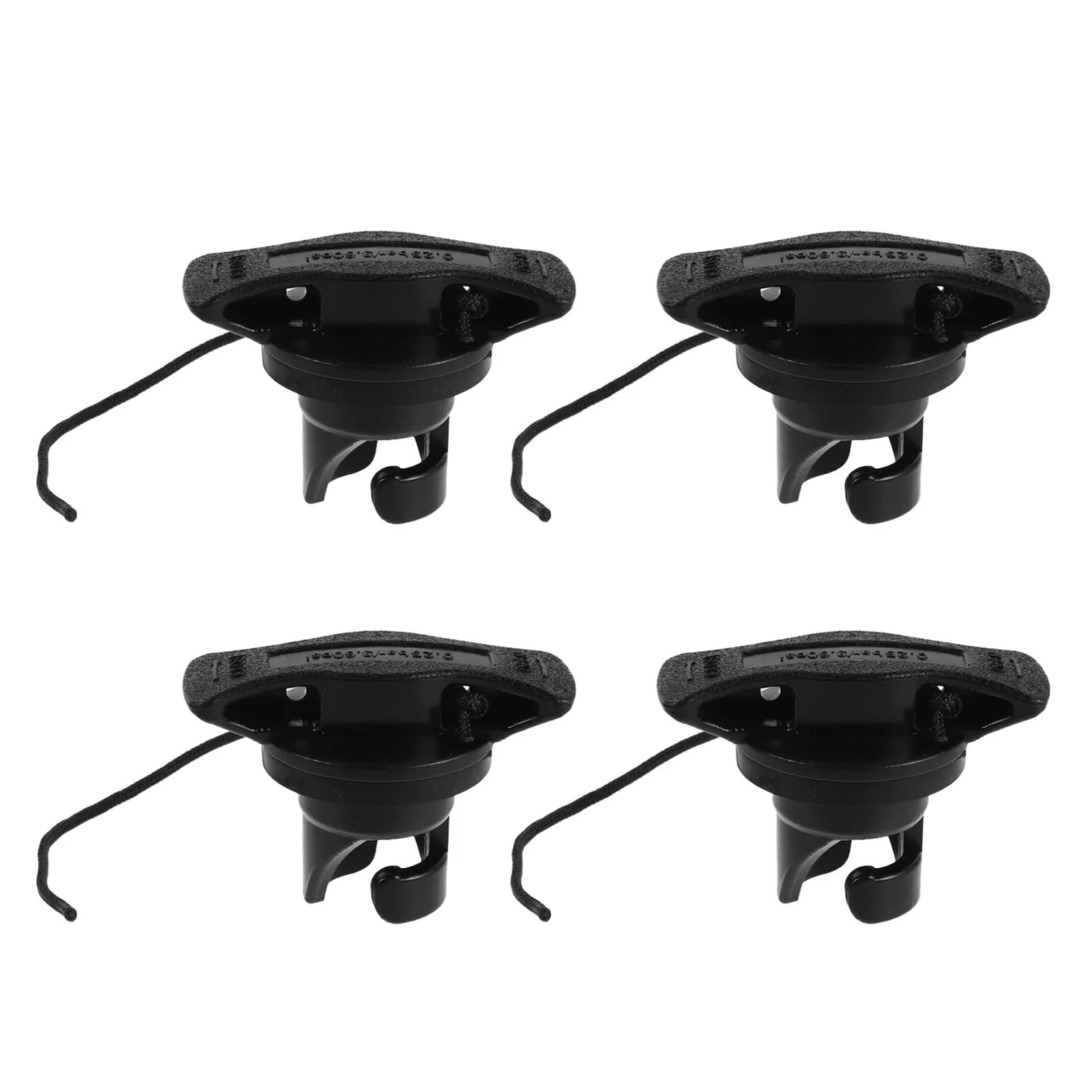 8 Pezzi Tappi Valvola Aria Neri per Barche, Coperture Valvola Aria per Paddle Board con Cordino, Ricambi Antiperdita per Kayak Gonfiabili e Dinghy