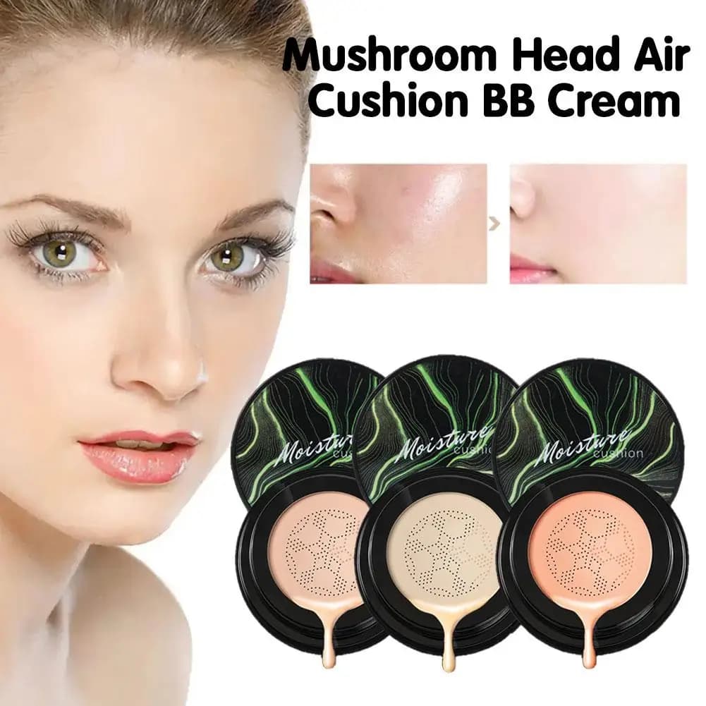 Cushion foundation in Fungus shape, CC Cream, BB Cream, Cover, Hydrating, Effetto Opaco Q9E5