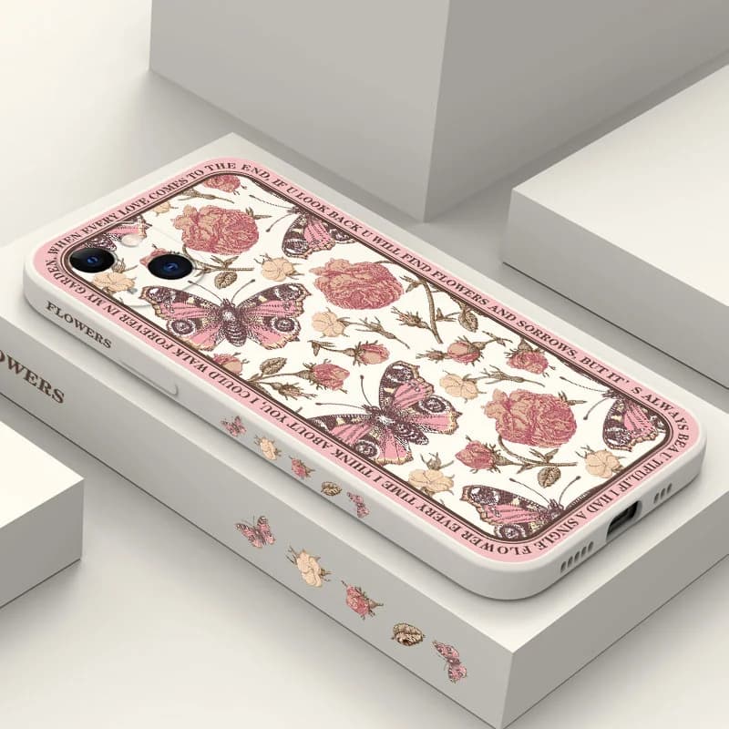 Custodia per telefono Classicism Flower per iPhone 17 Air 16e 16 15 14 13 12 11 Pro Max Mini X XR XS MAX Plus Cover