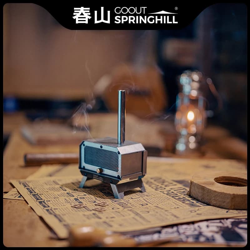 Goout Springhill Mini Wood stove Outdoor camping tour Incense burner Folding portable stove Incense burner for home table mosquitoes