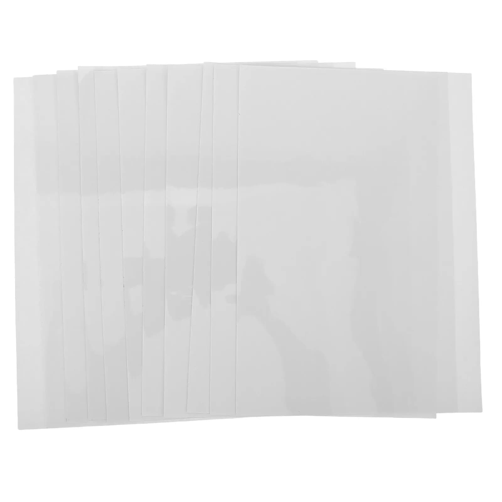 10Pcs Inkjet Transparency Film A3 Clear Self Adhesive Waterproof Sheets for Printing Screen Printing Projector Awards Labels