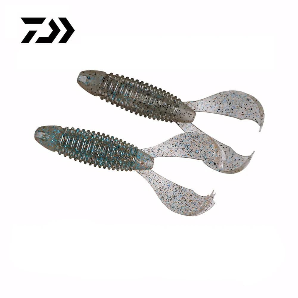 DAIWA RATTLIN TUBE KICKS Esche da Pesca Morbide, Artificiali da 3.4 Pollici (circa 8.6cm), Confezione da 6 Pezzi