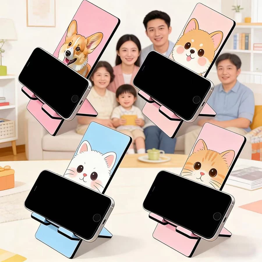 Supporto per cellulare personalizzato e personalizzabile. Supporto per cellulare con foto stampata Lai Ren come regalo esclusivo per gli amici.