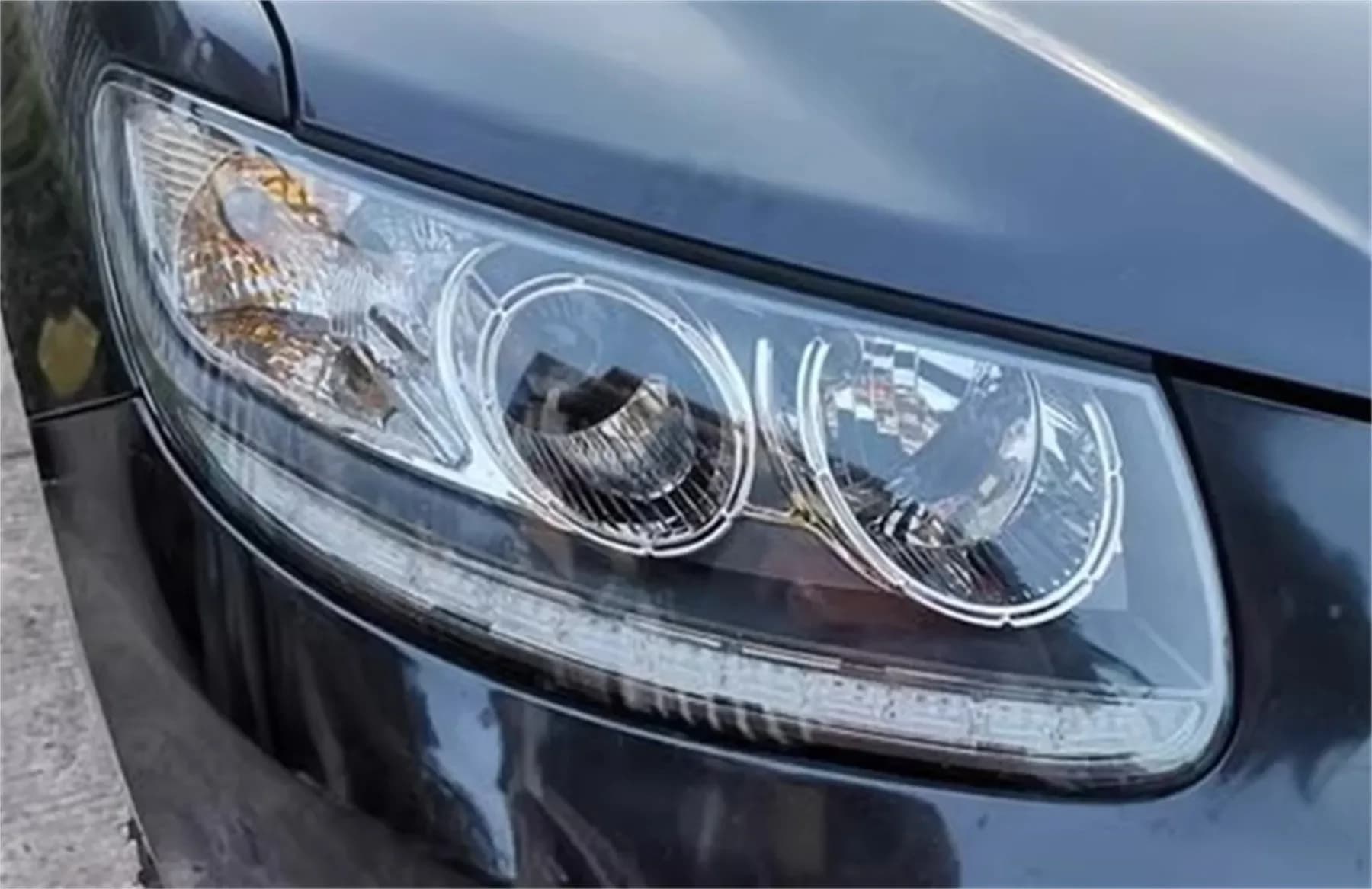 Faro anteriore per auto per Hyundai SantaFe 06-12 DRL Luce di marcia diurna Fascio alto e basso Indicatore di direzione