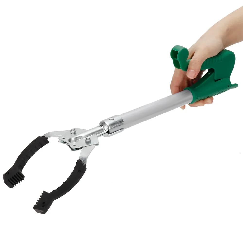 Durable Lightweight Pickup Tool Sturdy Portable Garbage Clip Long Handle Cleaning Clamp Outdoor Clean
