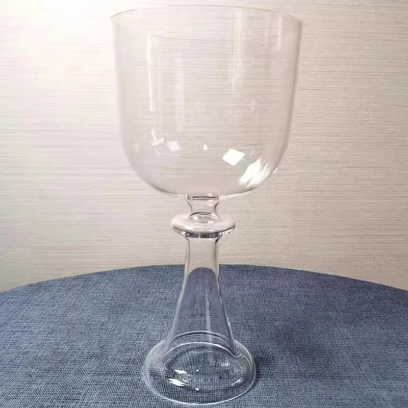 Crystal Grail Singing Bowl Transparent Meditation Relax Buddha Sound Bowls 5-8 Inch Yoga Quartz Bowl Sound Healing Instruments