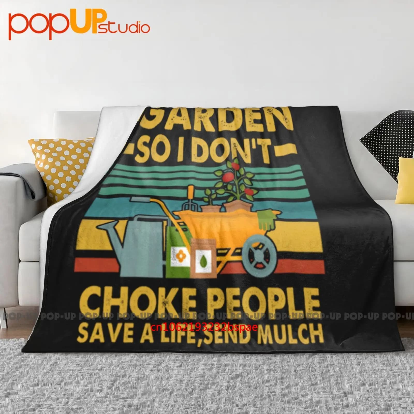 I Garden So I Don't Choke People Coperta ultra morbida Trapunta Copridivano invernale Copriletto