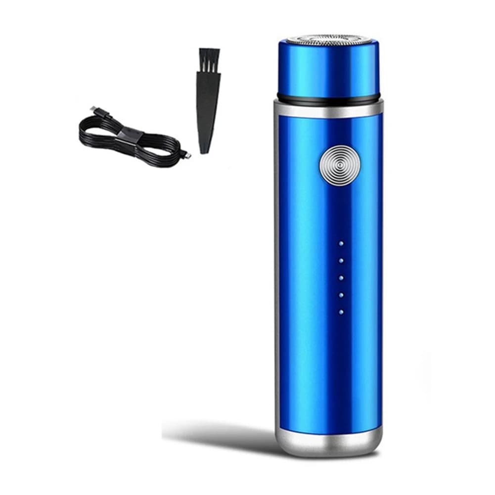 ABRN-Mini Electric Shaver Men's Portable Electric Shaver Washable Beard Trimmer USB Rechargeable Men's Face Shaver