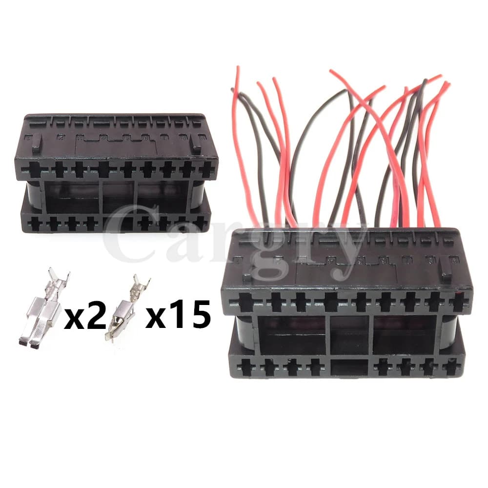 1 Set 17P 1 j0972999 cablaggio dell'automobile connettore composito faro auto presa non sigillata per VW