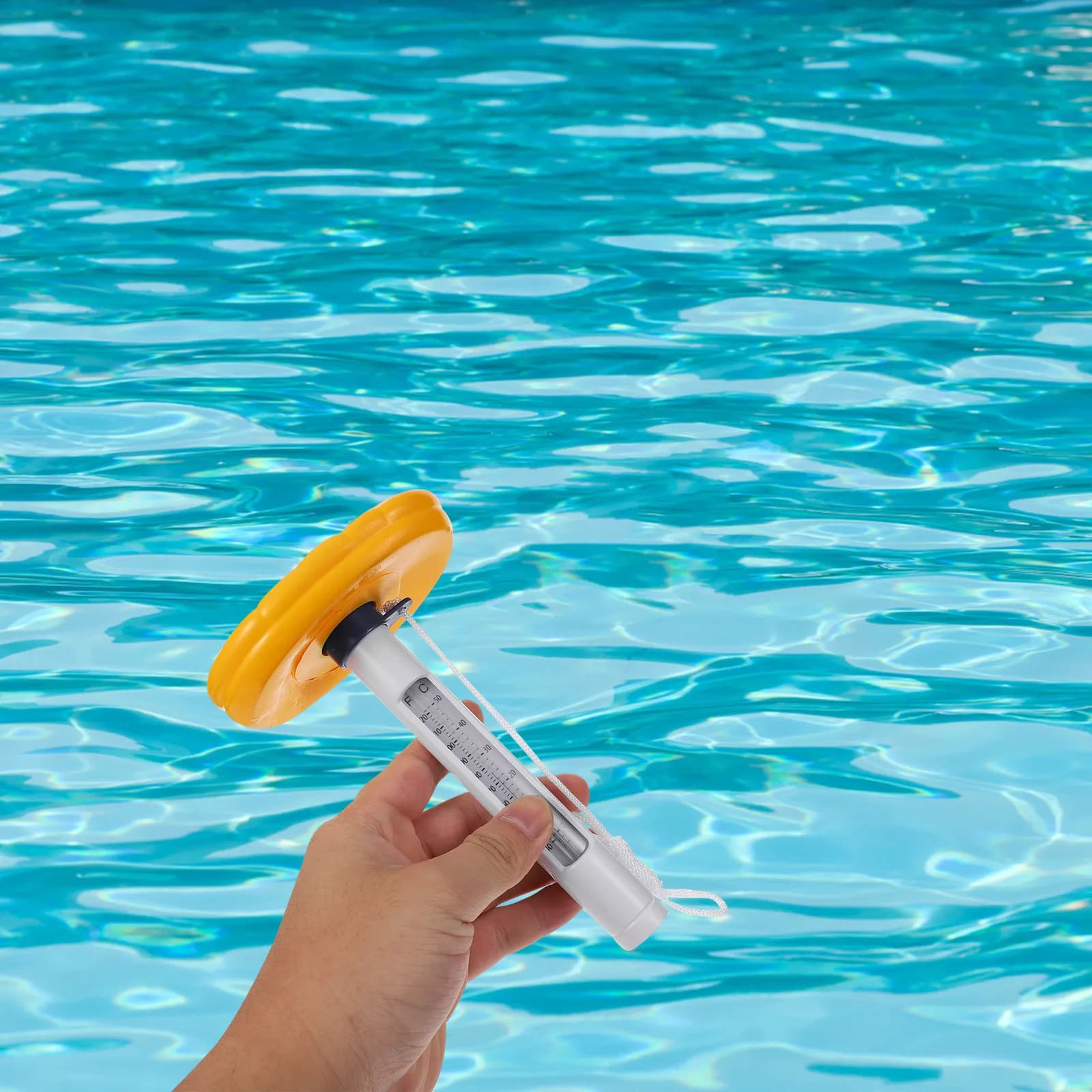 Termometro Galleggiante per Piscina, Termometro per Acqua del Lago, Divertente Termometro a Cartone Animato per Vasca dei Bambini, Misuratore di Temperatura per Bambini