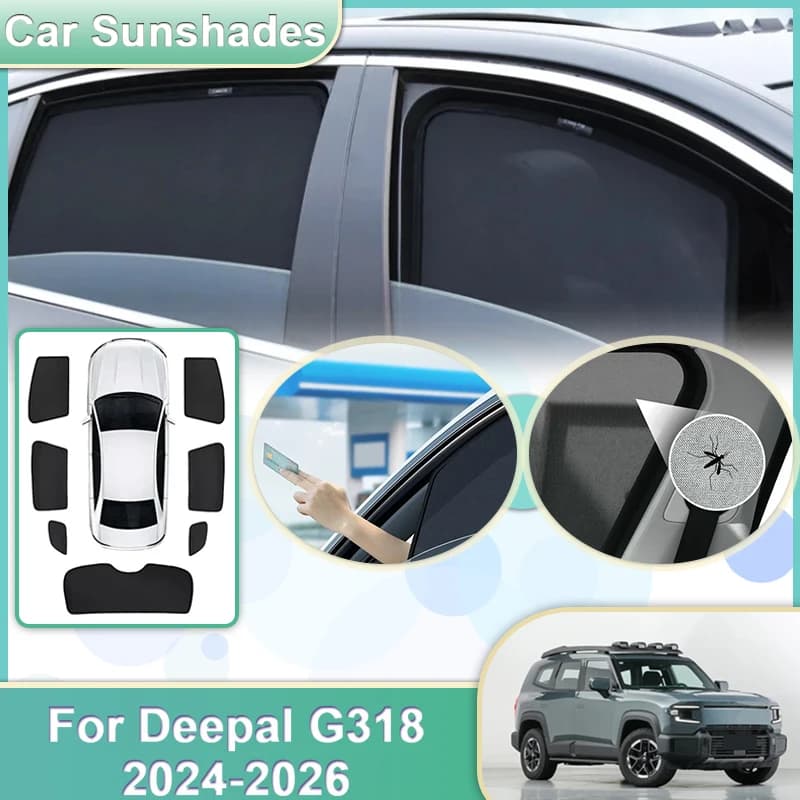 Auto Maglia Parasole Per Deepal G318 Bodykit 2024 2025 2026 Parasole Parabrezza Finestra Visiere Parasole Traspirante Accessori Auto