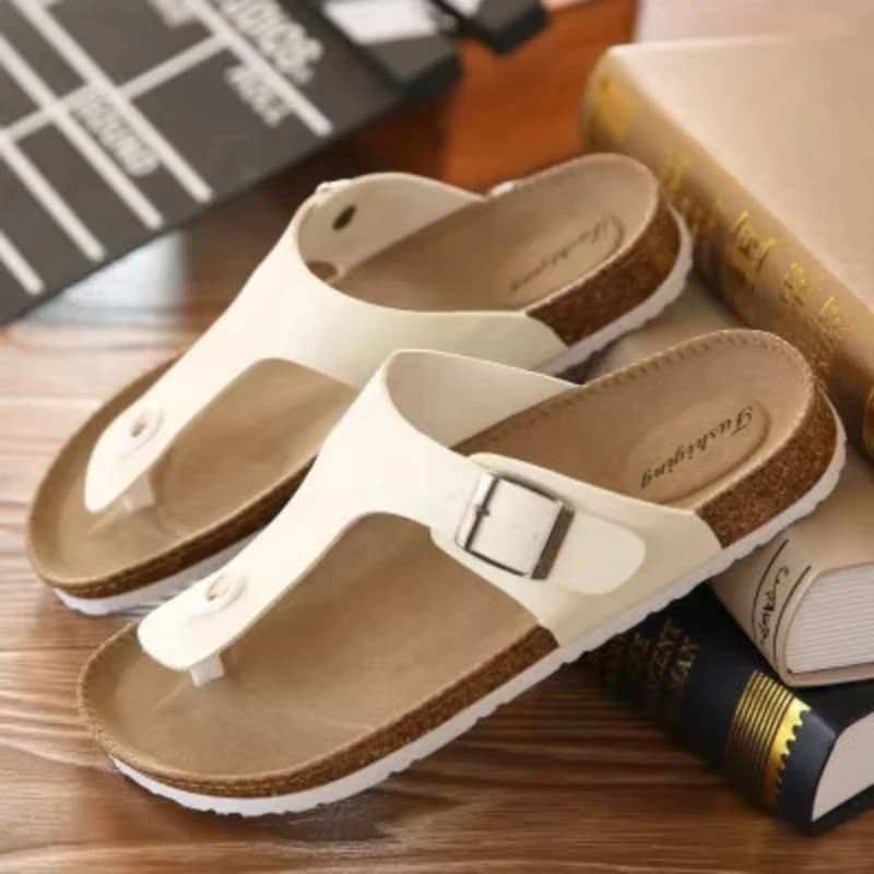 Moda Donna uomo Pantofole Infradito Summer Beach Scarpe in sughero Diapositive Ragazze Appartamenti Sandali Scarpe casual Colori misti 35-45