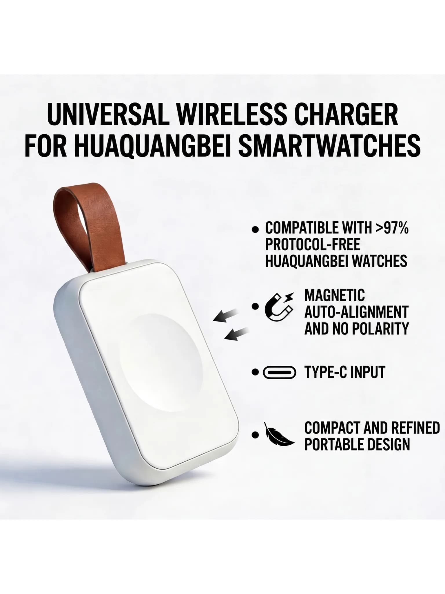 Cavo di ricarica/Supporto di ricarica per smartwatch A01/A03/A7 PRO/A7PRO MAX/A700 PRO/Watch8 max