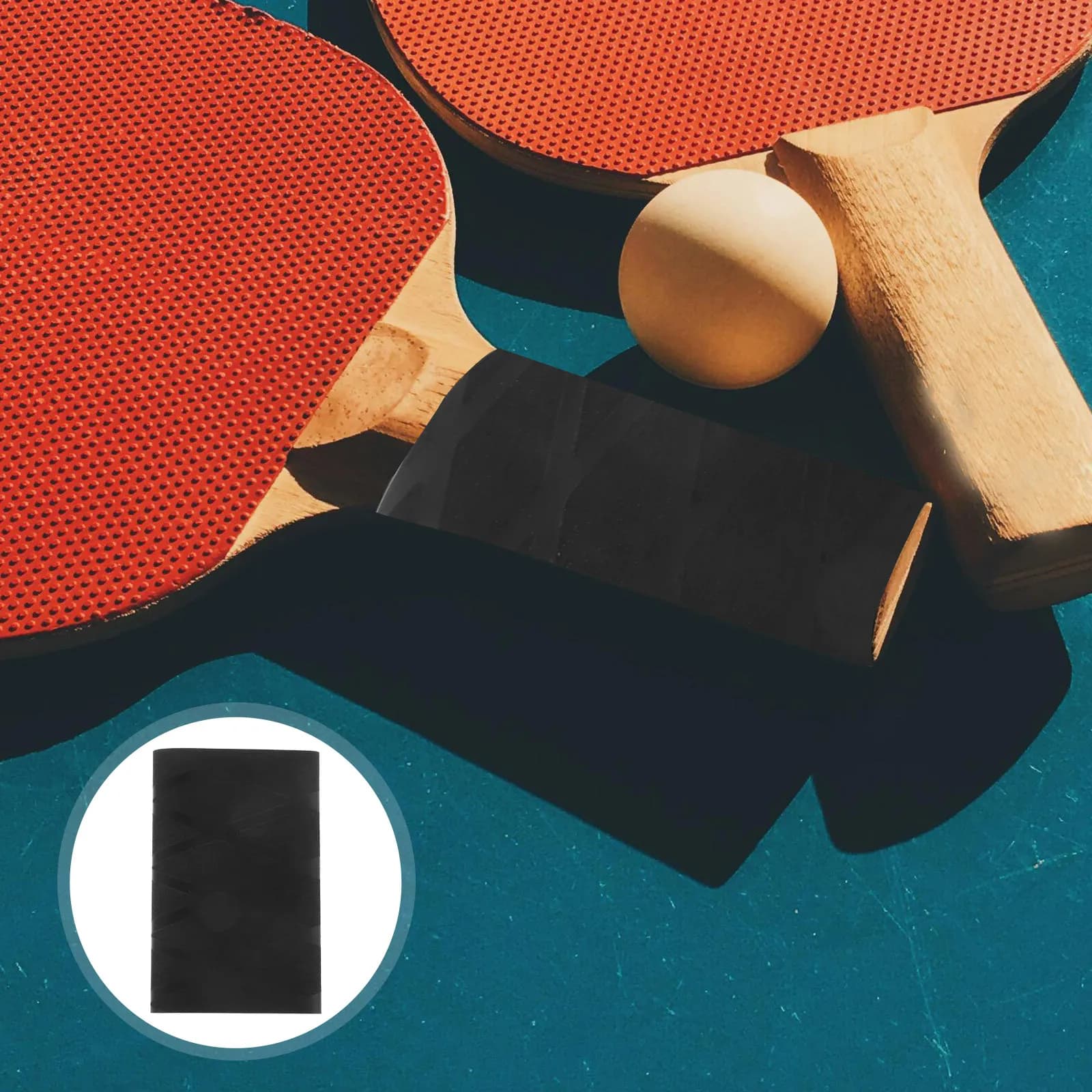 2 Pieces Handle Grip Ping Pong Rack, Absorbent, Stable, Non-slip, Overgrip Protection, Badminton and Tennis Rack Accessories