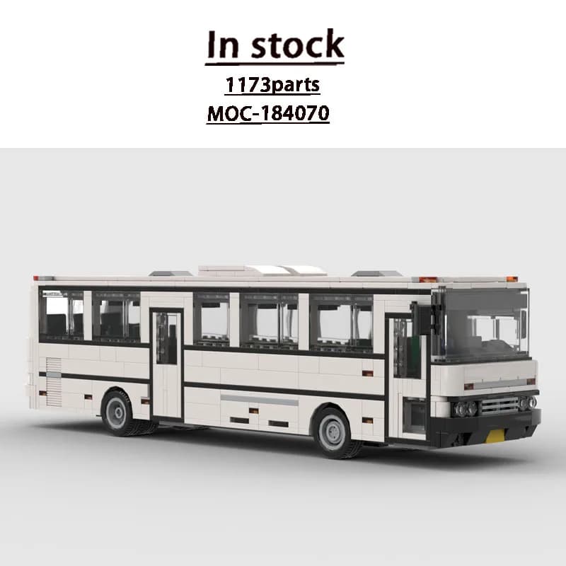 MOC-184070 Modellino di Autobus Urbano in Mattoncini, 1173 Pezzi, MOC Creativo, Regalo di Natale e Capodanno per Ragazzi e Bambini