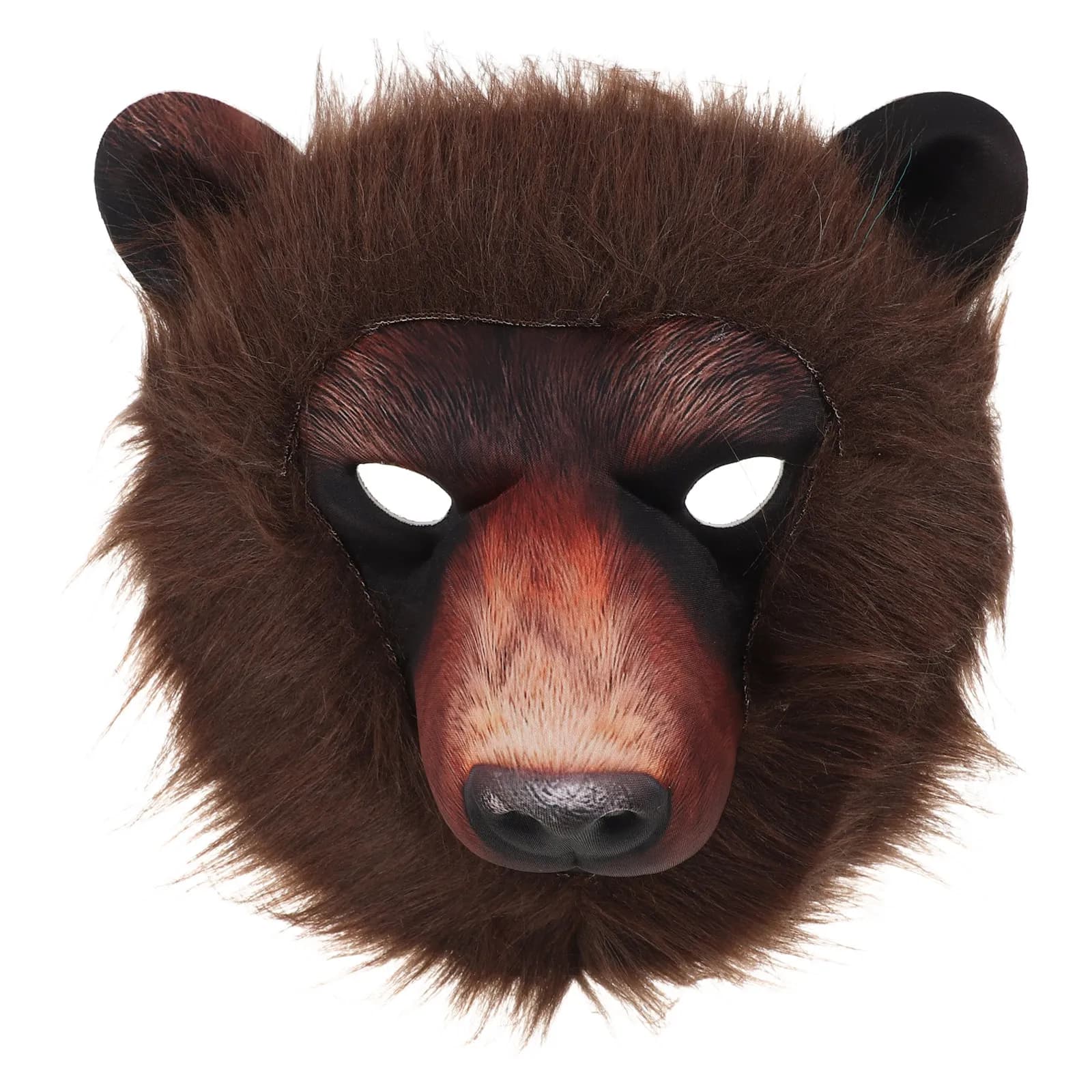 Realistic Bear Head Animal Mask Lightweight & Breathable Halloween Cosplay Costume Mask for Festival Carnival Masquerade Party