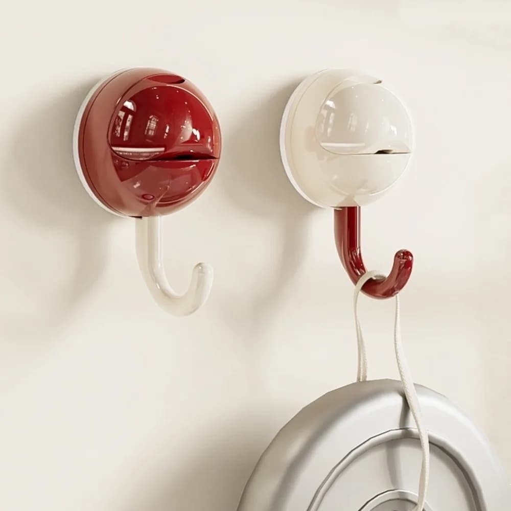 Ganci a ventosa rimovibili in plastica con testa rotonda, ganci appendi asciugamani da parete senza segni, colori caramella, salvaspazio, per cucina e porta