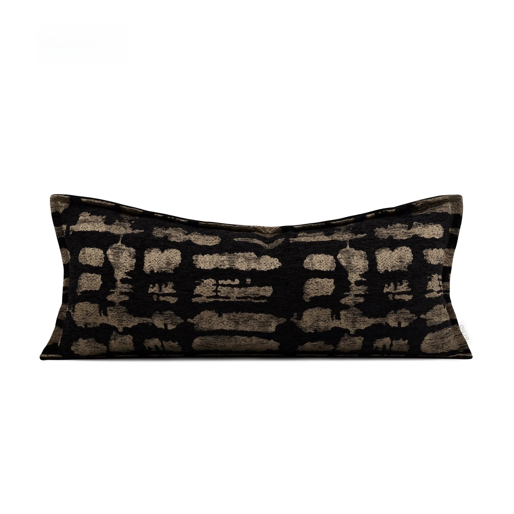 New Chinese Style Villa Sample Room Black Ink Painting Embroidery Sofa Long Pillow Case Home Decorative Cushion Cover