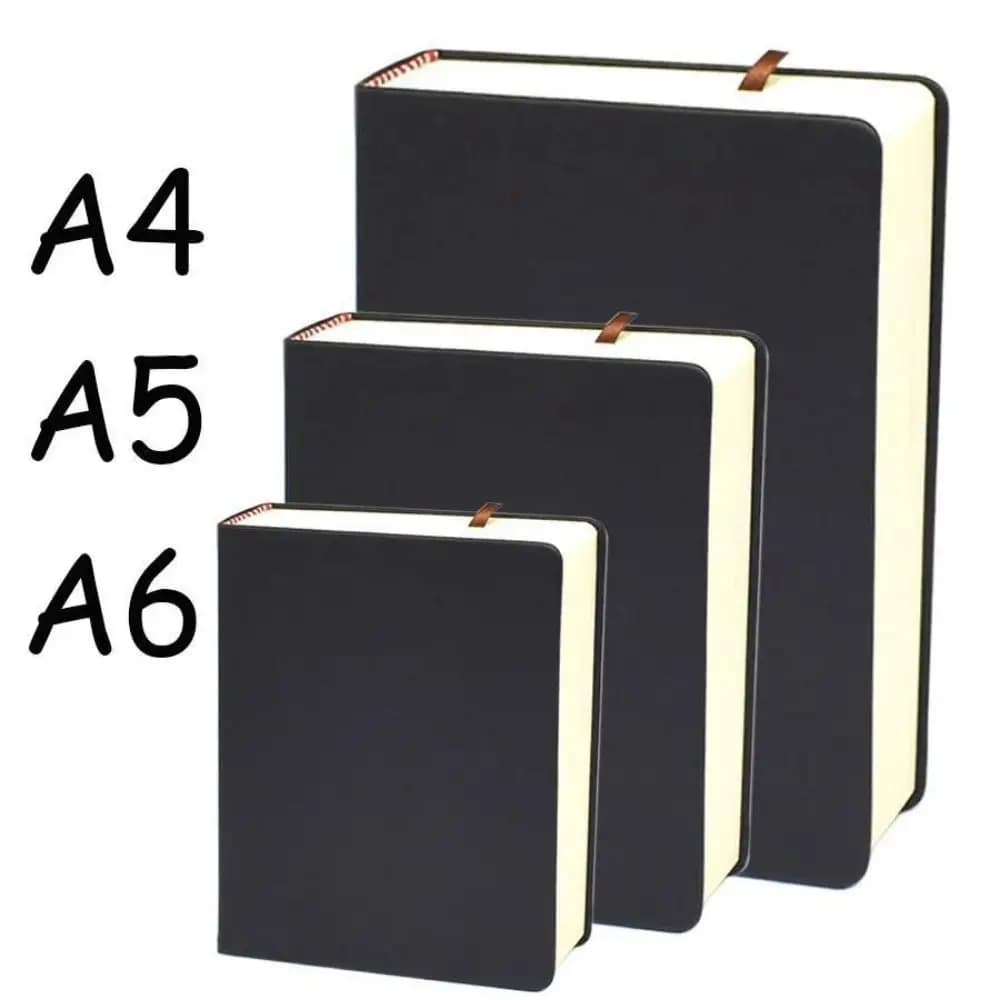 A4/A5/A6 Sketchbook 330 Sheets Blank Inner Pages Writing Blank Notepad PU Leather Soft Cover Super Thick Journal Diary Notebook