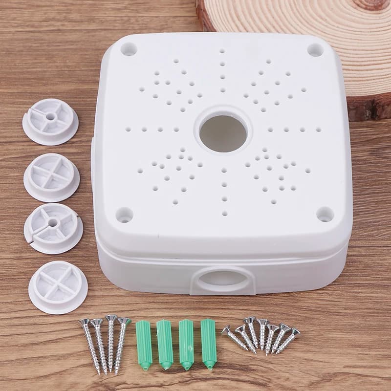 Security Camera Base Junction Box CCTV Surveillance Camera Universal Electrical Box 13*13*5cm Plastic Waterproof Junction Box