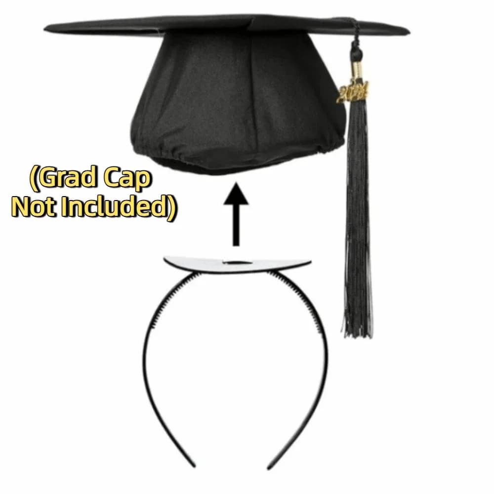 Fascia invisibile per cappello da laurea, protettiva per acconciature, accessorio creativo per cappello da laureato, design robusto antiscivolo