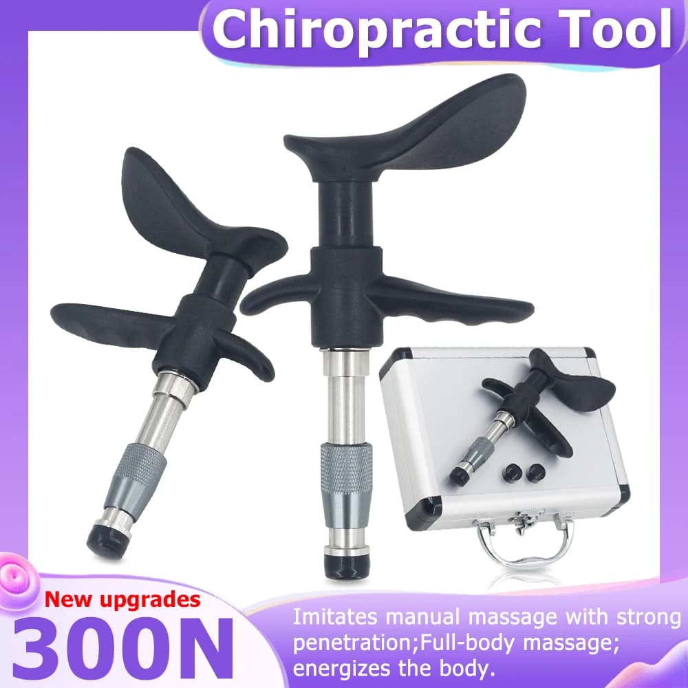Pistola Chiropratica 300N per Massaggio Spinale, Strumento per Terapia e Correzione del Dolore alle Arti, Massaggiatore Manuale per la Schiena 2026 - Ultimo Modello