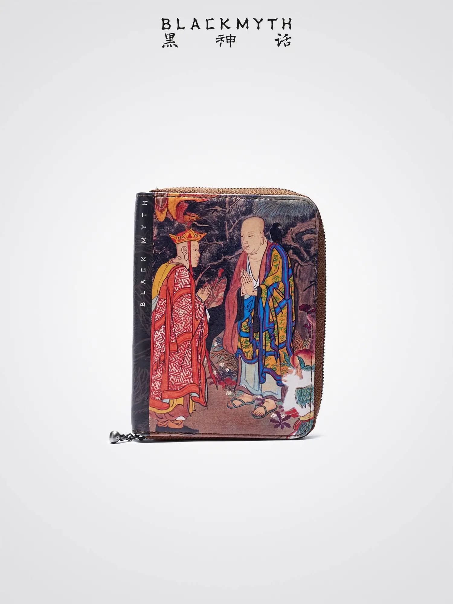Porta passaporto Black Myth Wukong Porta carte da viaggio dello stesso stile Porta documenti multifunzionale Protezione per passaporto