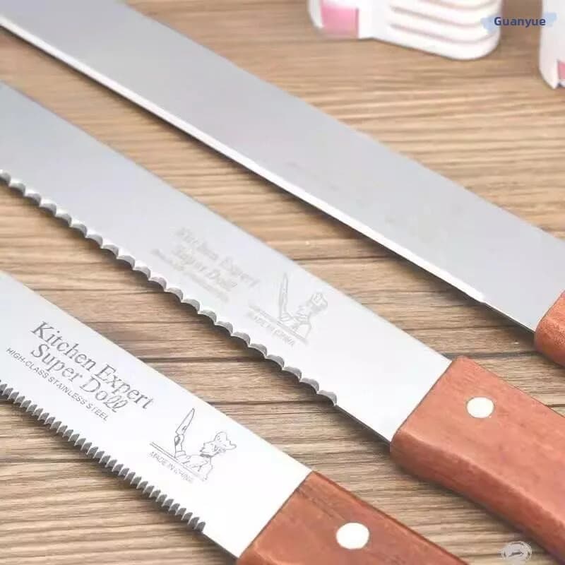 Stainless Steel Toothed Knife Bread Cutter Toast Slicer Non-Drop Crumb Cake Partition Bakery Tool Kitchen Baking Equipment
