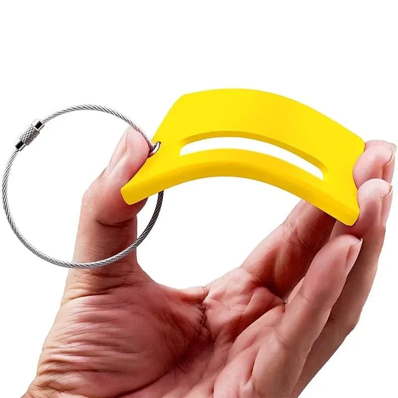 1pc Etichette per bagagli in silicone Accessori da viaggio Moda Rosso Tinta unita Imbarco Etichette per nome bagagli Porta etichetta per indirizzo valigia