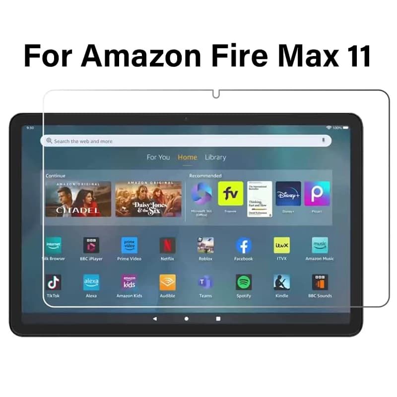 Per Amazon Fire Max 11 Proteggi schermo in vetro temperato Pellicola protettiva a prova di tablet da 11 pollici 2023