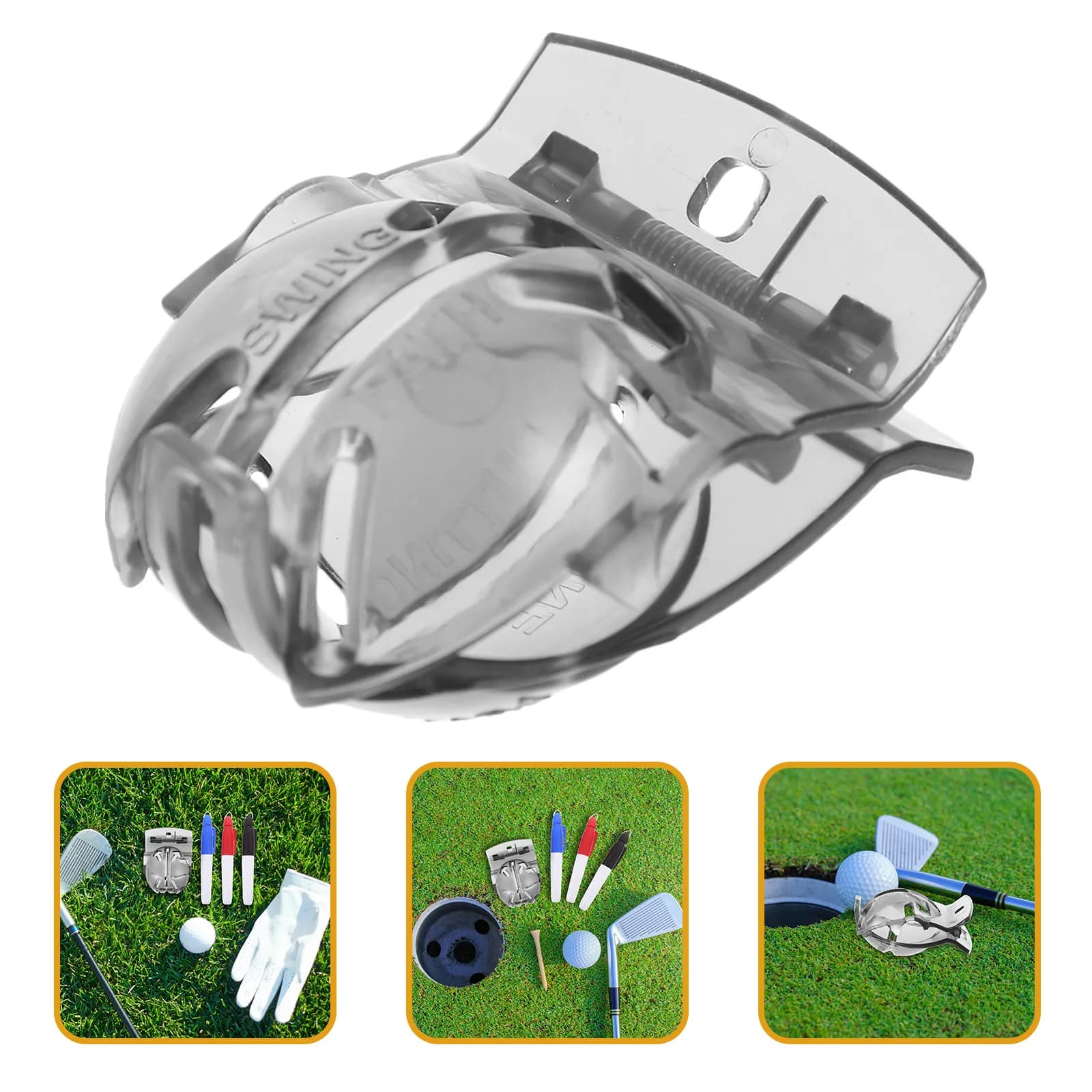 Set Professionale di Strumenti per Marcatura Palline da Golf, Attrezzo Portatile per Allineamento e Disegno di Linee Precise