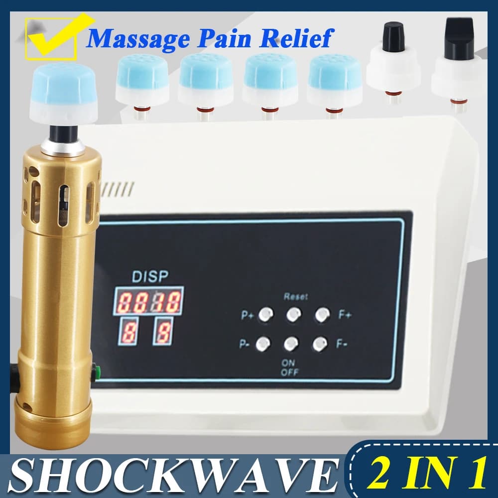 Shock Wave Chiropractic Gun 2 IN 1 Erectile Dysfunction Treatment Massage Portable Shock Wave Treatment Machine to Relieve Deep Fabric Pain