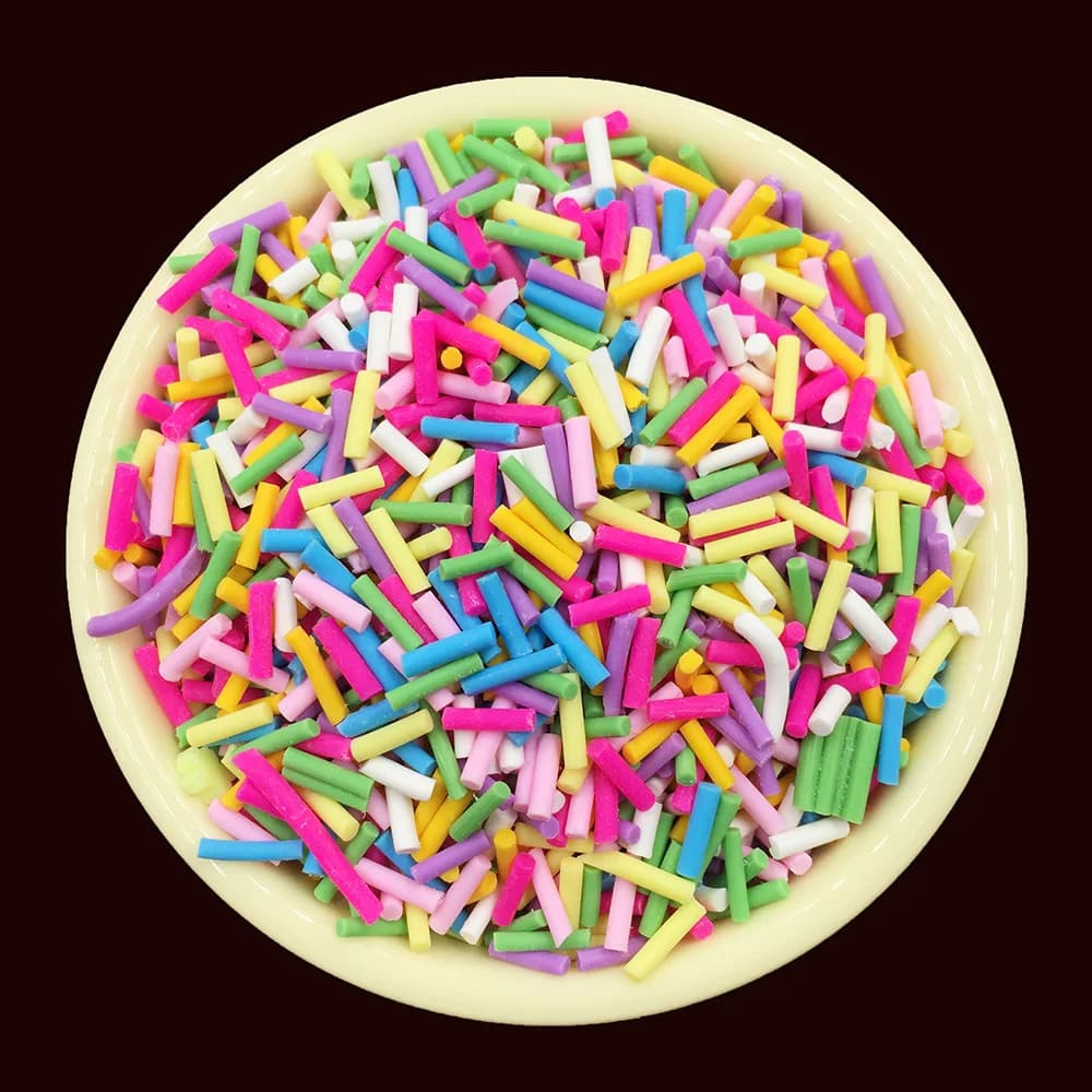 100g Polymer Caldo Dell'argilla Spruzza per Artigianato 7 millimetri Lungo Spruzza Per Soffici FAI DA TE Piccolo Carino Klei Accessori Unghie Artistiche decorazione