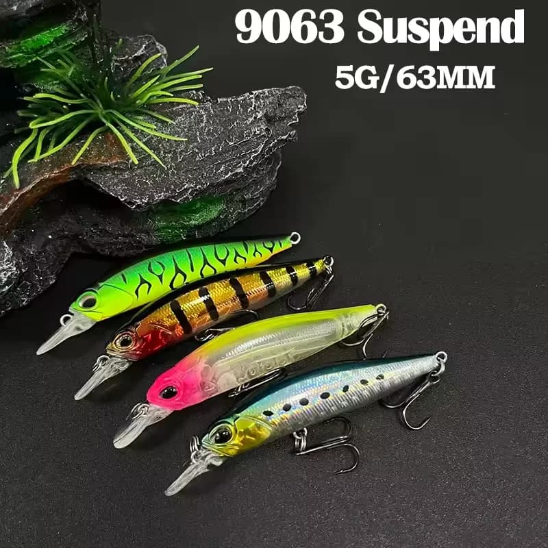 5g 63mm Appeso Minnow Esche per pesci Rozante 63SP Jerkbait TROUT BASS Esche Acqua salata Twitch Jerk Recupera Esche dure artificiali